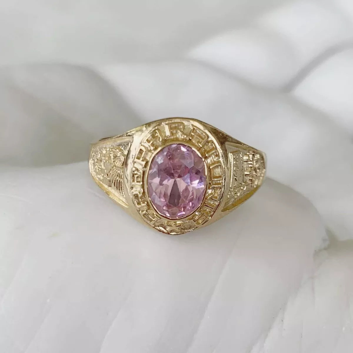 Anillo Graduaci n Kinder Oro Laminado 24k Mod. CAG3 walkover