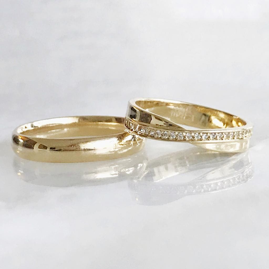 Alianza Matrimonial Oro Amarillo 14K 25984-90494M Argolla Matrimonial