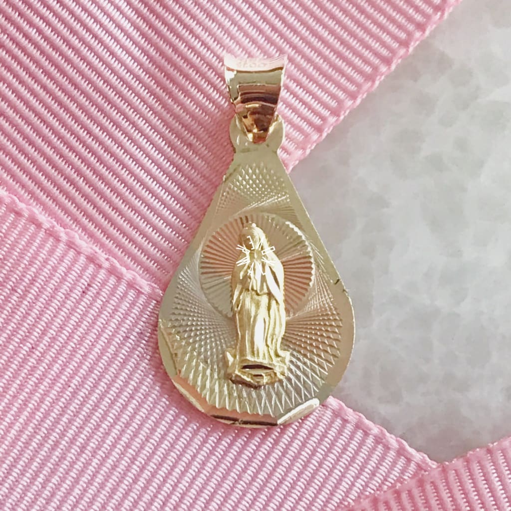 Medalla De La Virgen Guadalupe Oro 14K Mevg-14-095-1A1 Medalla