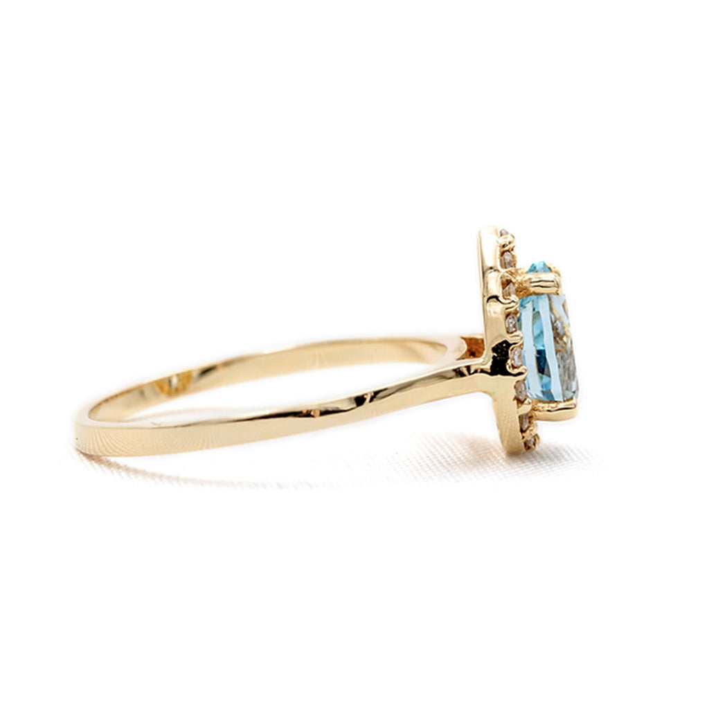 Anillo Aguamarina