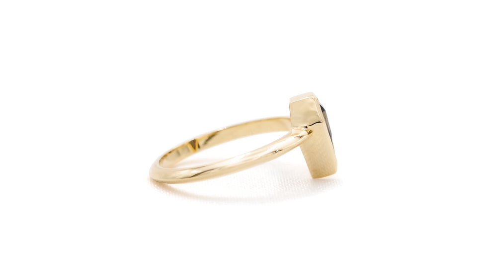 Anillo Zafiro Escudo Kite Bisel