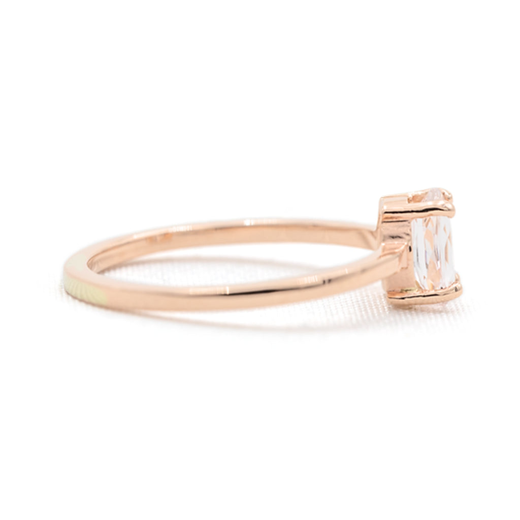 Anillo Solitario Morganita