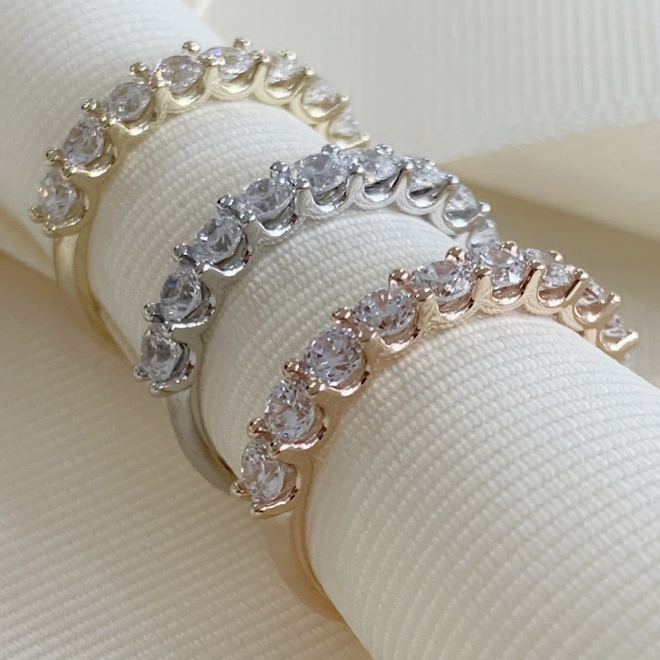 Media Churumbela con Circonias Oro 14K P45-088-2A8