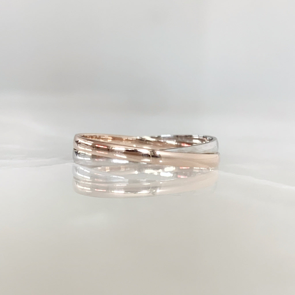 ALIANZA MATRIMONIAL ORO COMBINADO 14K 51074-76D-51084-90D
