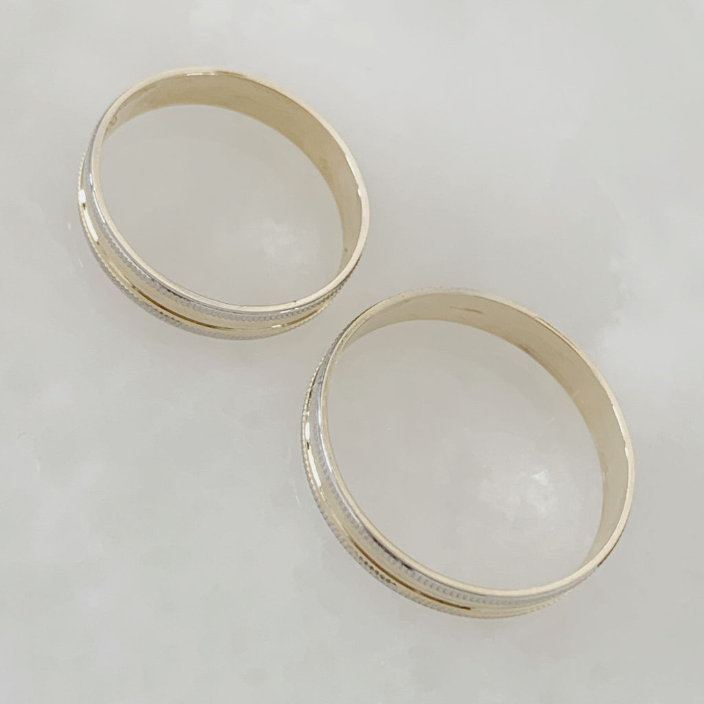 ALIANZA MATRIMONIAL ORO AMARILLO PLATINADO 10K 301104