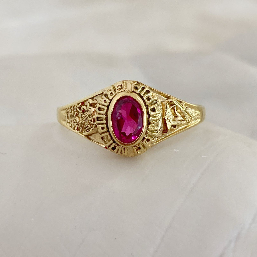 Anillo Graduaci n Primaria Oro Laminado 14k Mod. CAG70 walkover