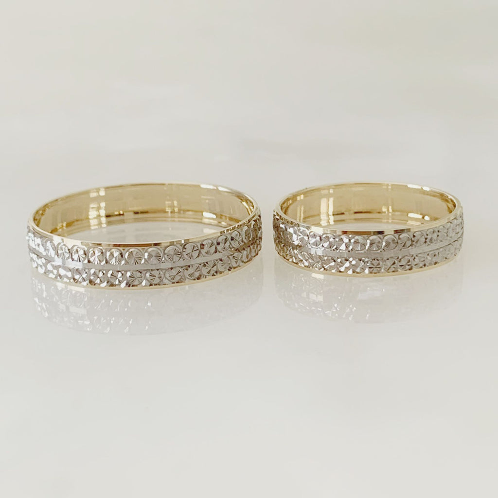 ALIANZA MATRIMONIAL ORO AMARILLO PLATINADO 10K 301034