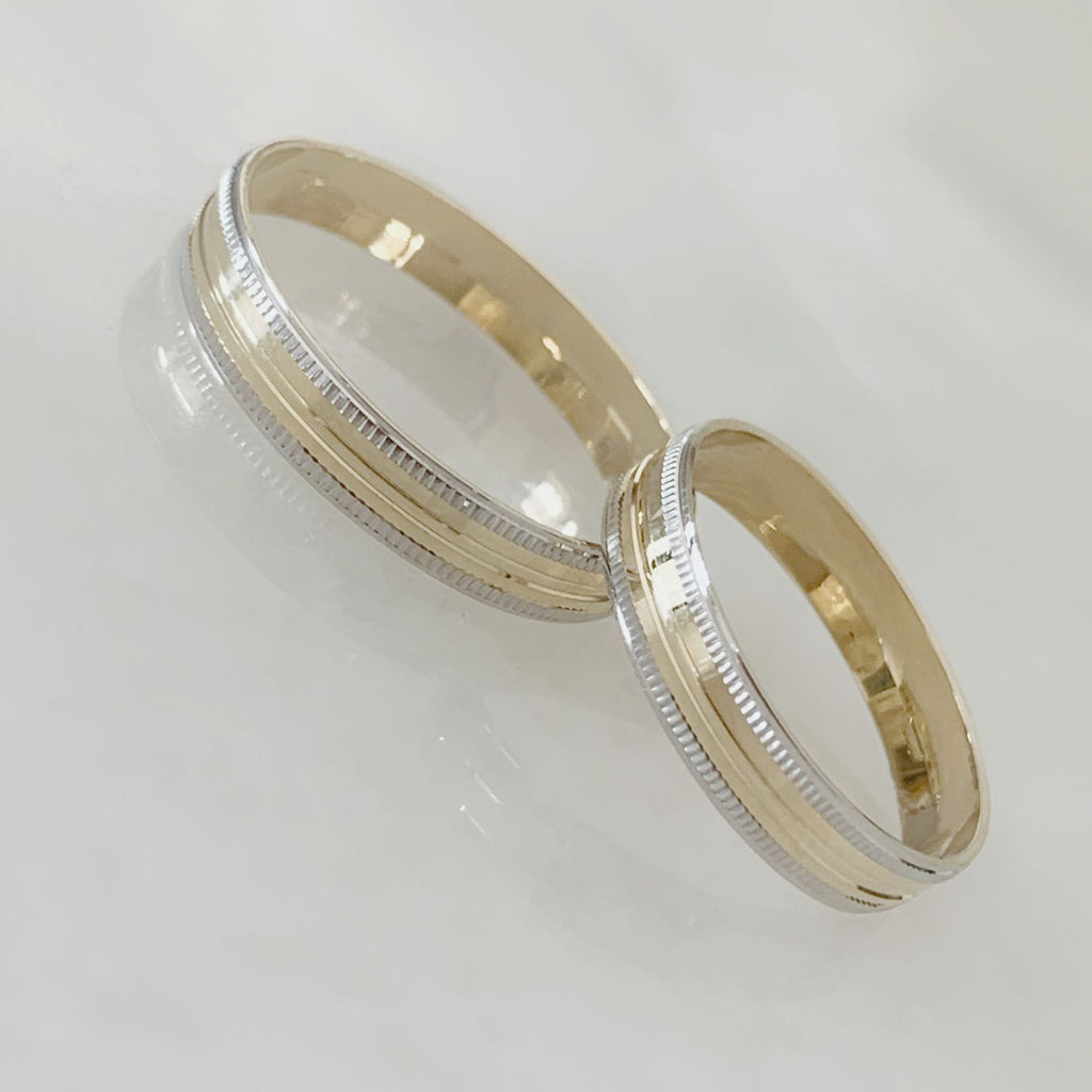 ALIANZA MATRIMONIAL ORO AMARILLO PLATINADO 10K 301104