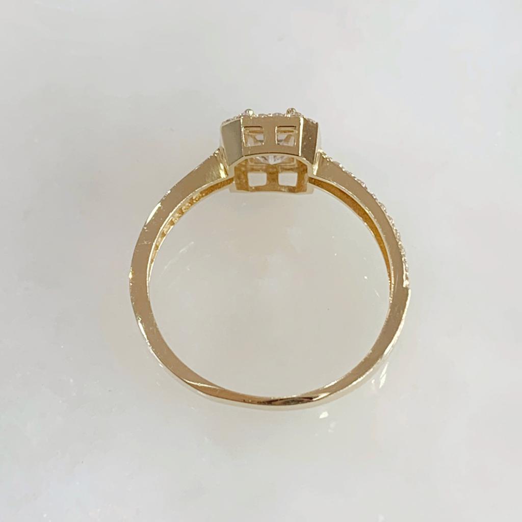 ANILLO DE COMPROMISO ORO AMARILLO 14K AC-OA-14-85-100-2A1