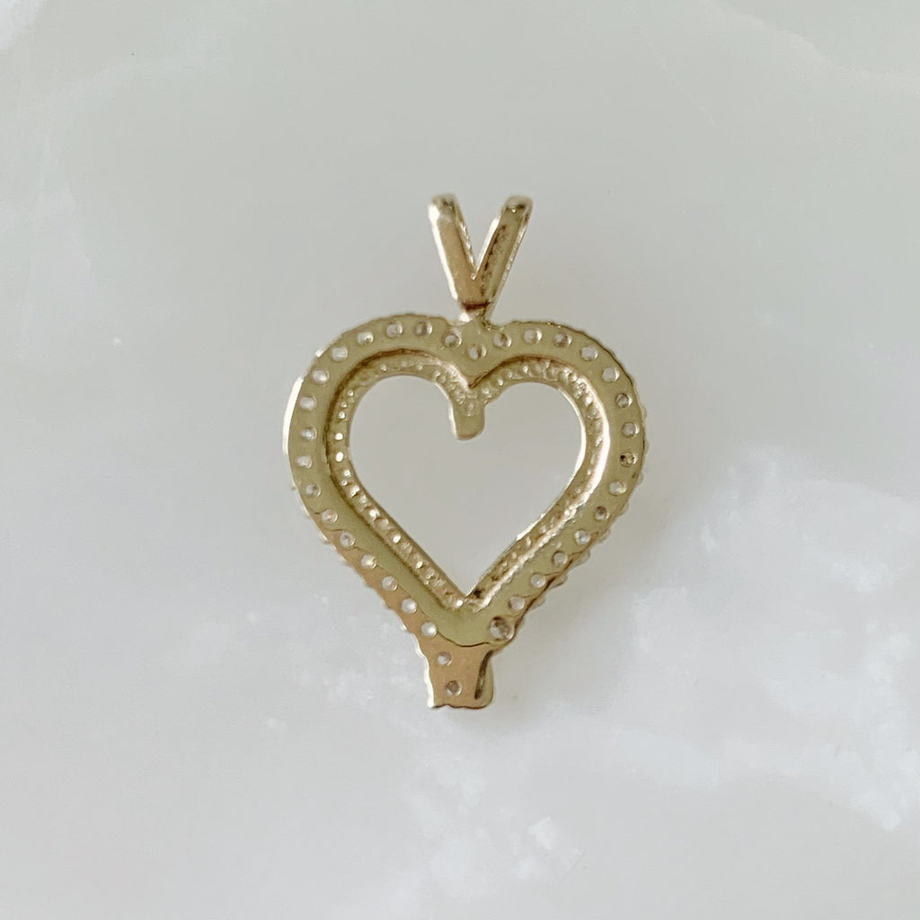 DIJE DE CORAZÓN ORO AMARILLO 10K DI-OA-10-85-086-0A9