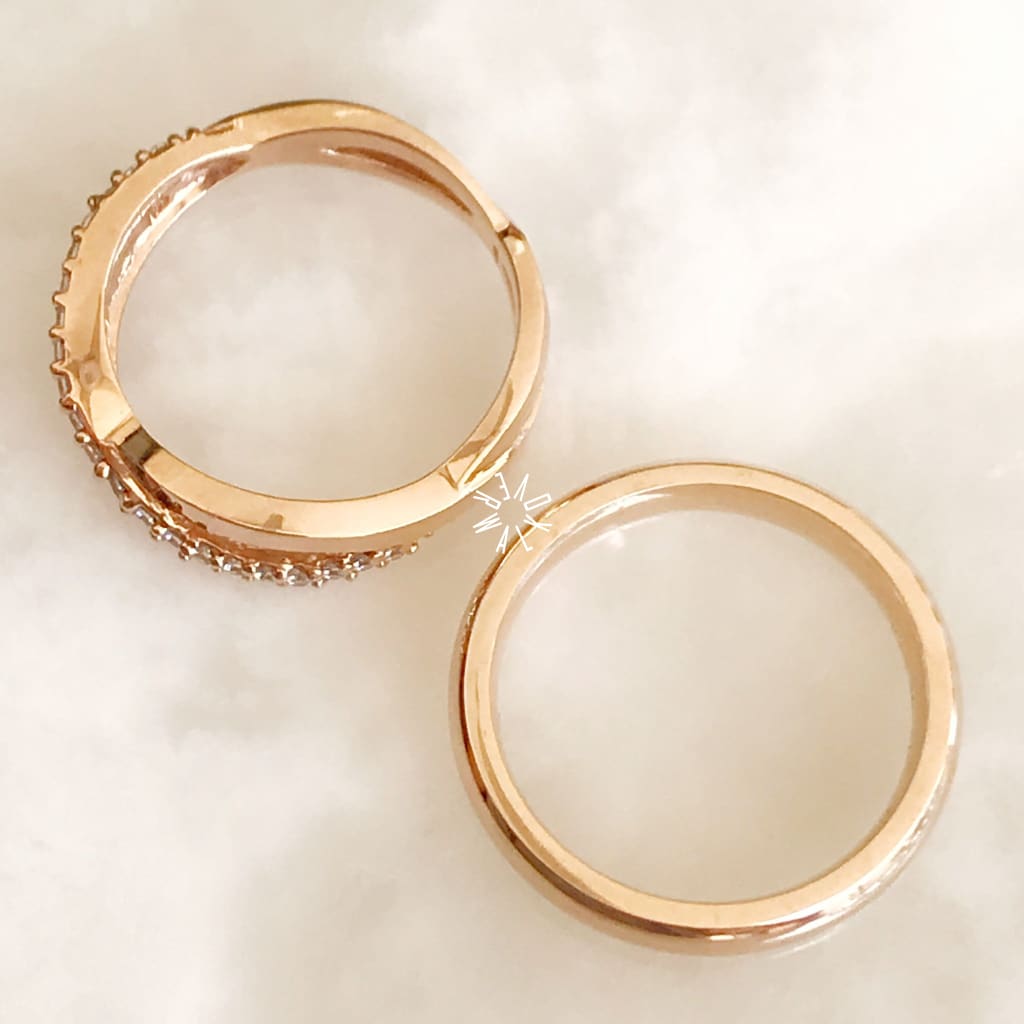 Alianza Matrimonial En Oro Rosa 14K R706-3 Argolla Matrimonial
