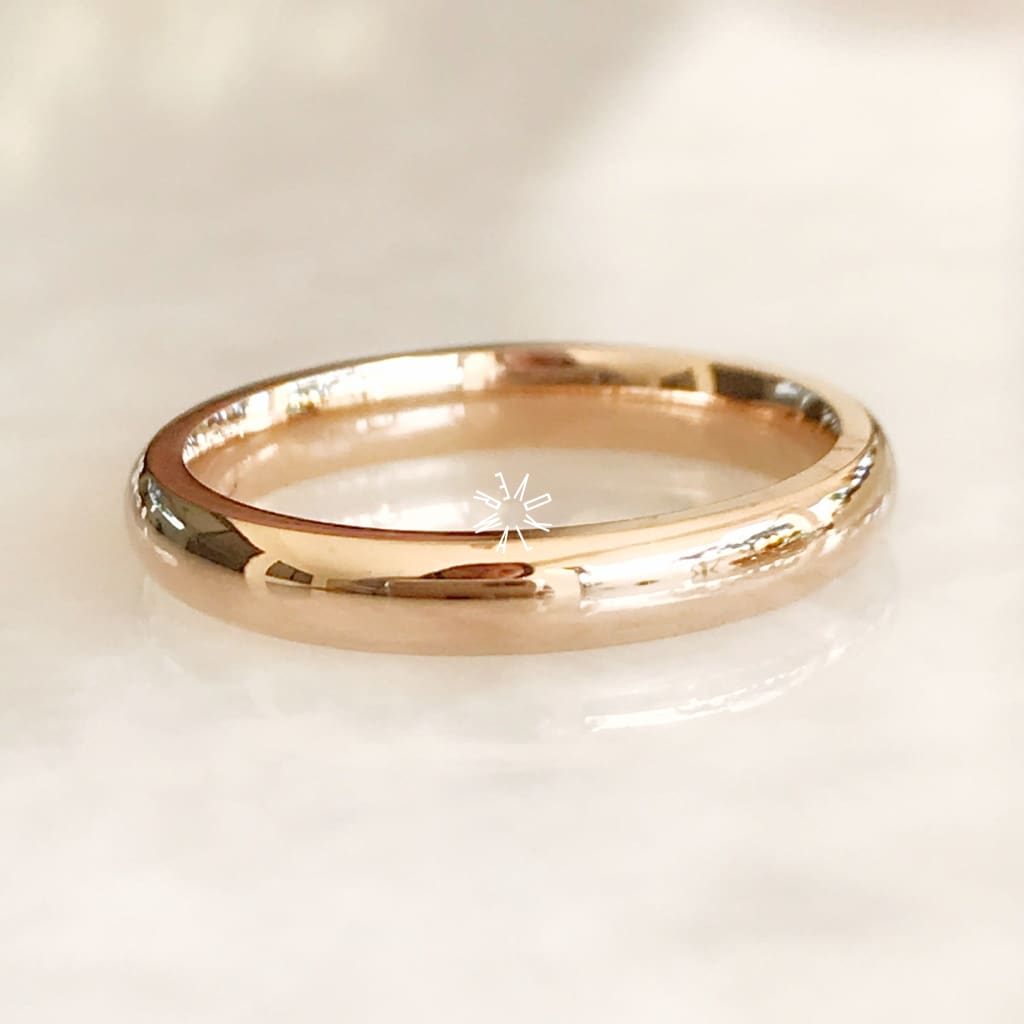 Alianza Matrimonial En Oro Rosa 14K R706-3 Argolla Matrimonial