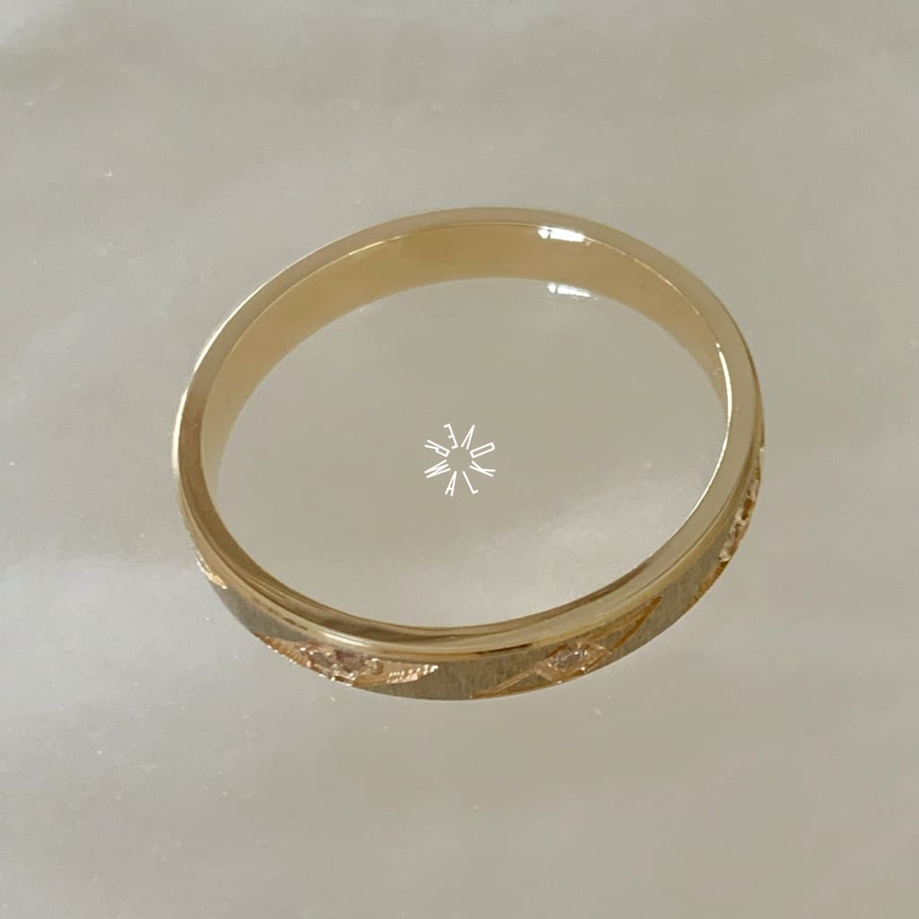 Alianza Matrimonial Oro Amarillo 14K 201513-95D Argolla Matrimonial