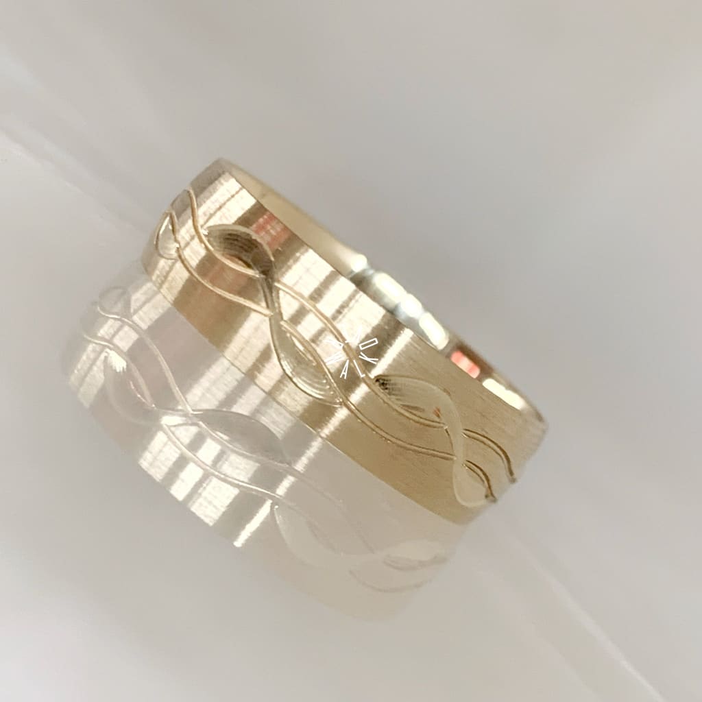 Alianza Matrimonial Oro Amarillo 14K 201576-155D Argolla Matrimonial