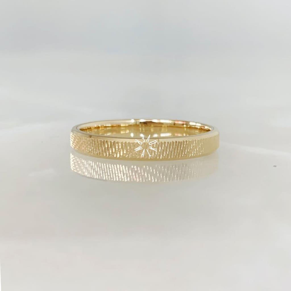 Alianza Matrimonial Oro Amarillo 14K 202213-52D Argolla Matrimonial