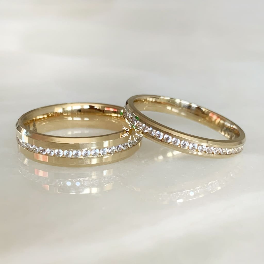 Alianza Matrimonial Oro Amarillo 14K 202265-123D-202243-76D Argolla Matrimonial