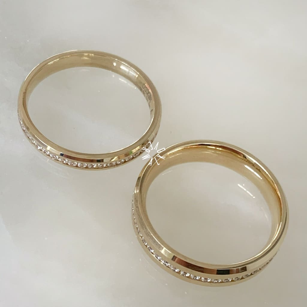 Alianza Matrimonial Oro Amarillo 14K 202265-123D-202243-76D Argolla Matrimonial