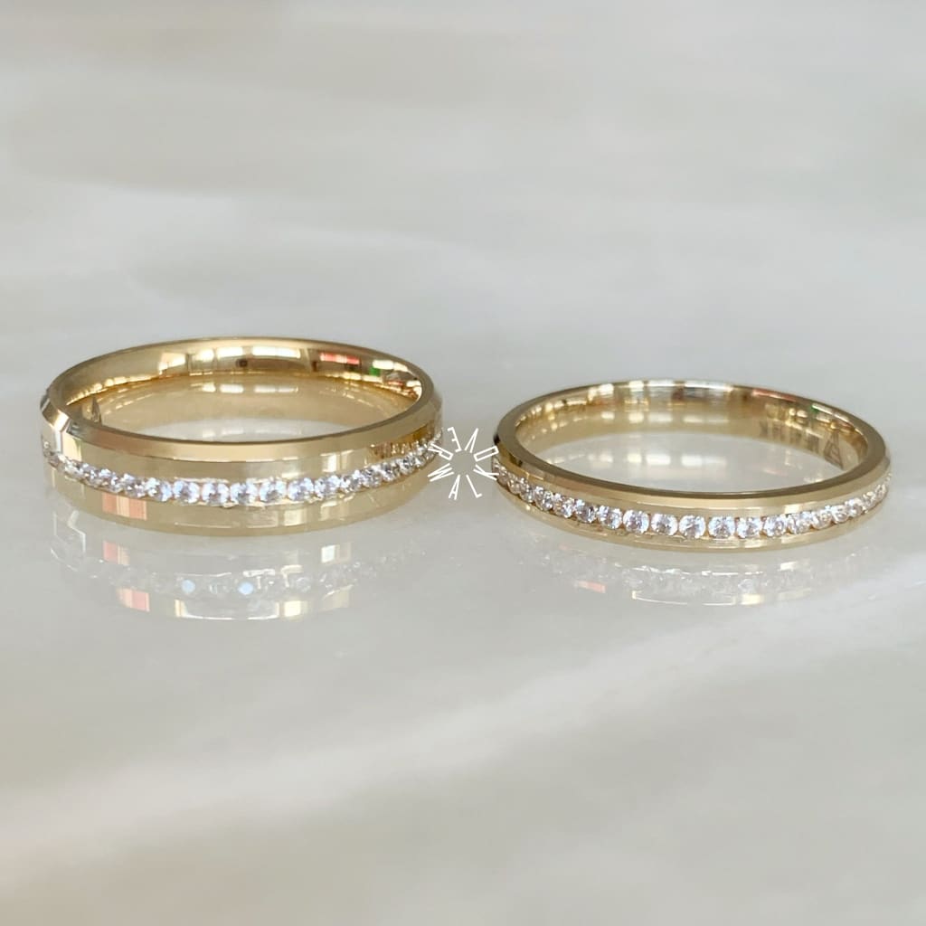 Alianza Matrimonial Oro Amarillo 14K 202265-123D-202243-76D Argolla Matrimonial