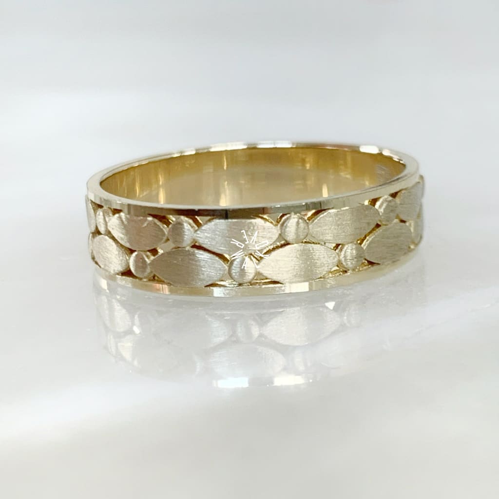Alianza Matrimonial Oro Amarillo 14K 203035-136D-203045-141D Argolla Matrimonial