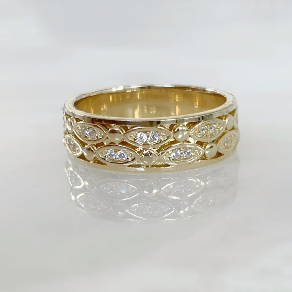 Alianza Matrimonial Oro Amarillo 14K 203035-136D-203045-141D Argolla Matrimonial