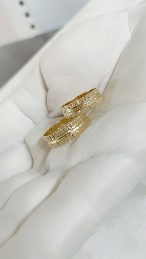 Alianza Matrimonial Oro Amarillo 14K 203326-135D-203316-114D Argolla Matrimonial