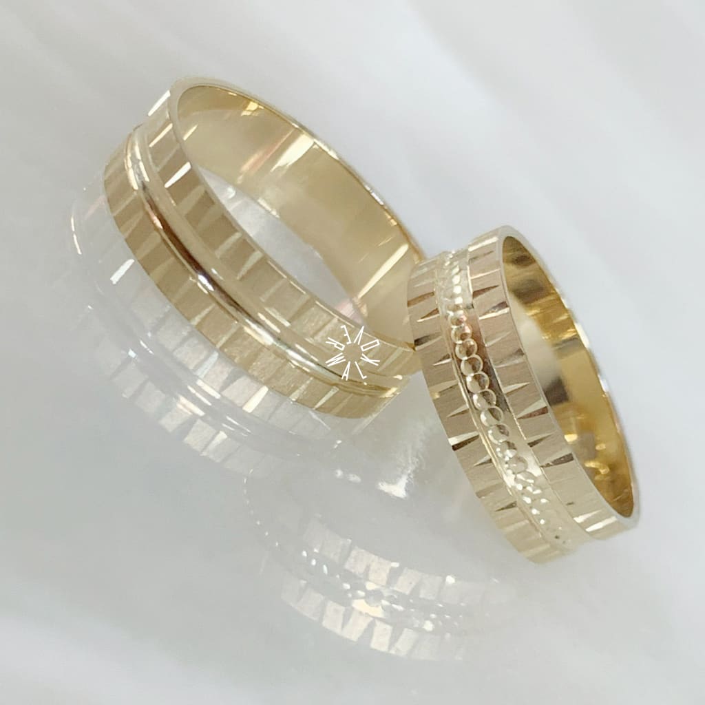 Alianza Matrimonial Oro Amarillo 14K 203326-135D-203316-114D Argolla Matrimonial