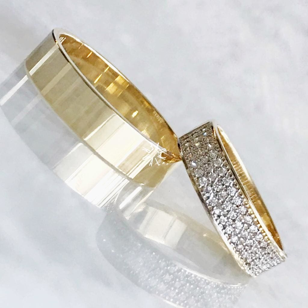 Alianza Matrimonial Oro Amarillo 14K 25785-16155M Argolla Matrimonial