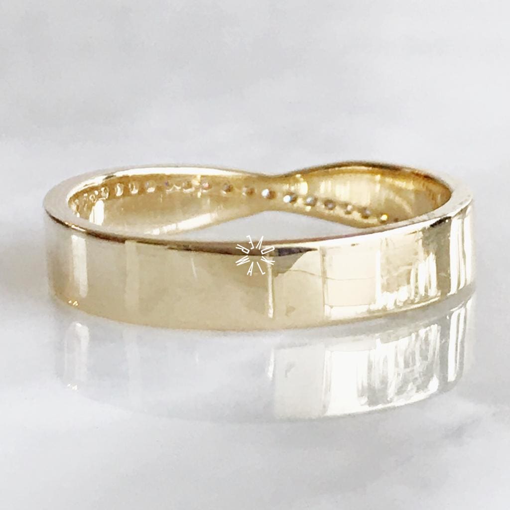 Alianza Matrimonial Oro Amarillo 14K 25984-90494M Argolla Matrimonial