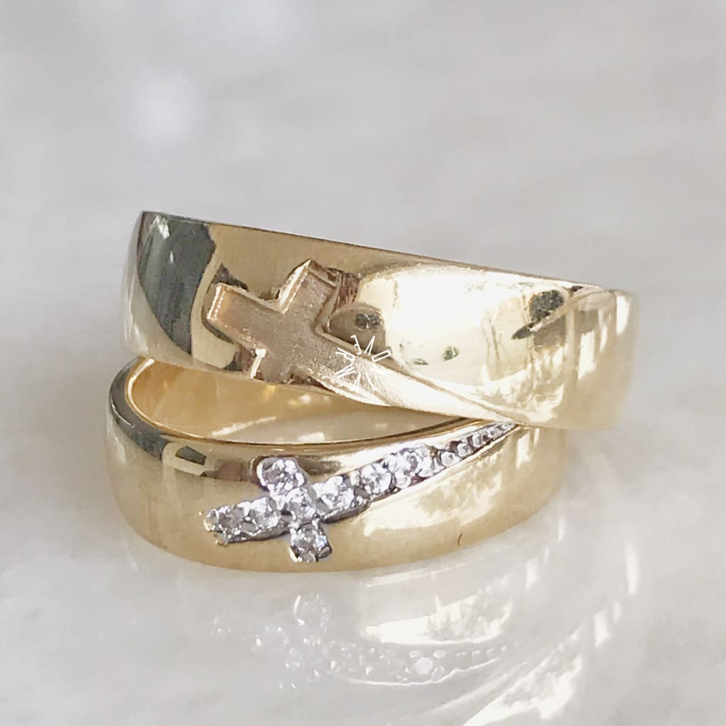 Alianza Matrimonial Oro Amarillo 14K 26535-26536 Argolla Matrimonial