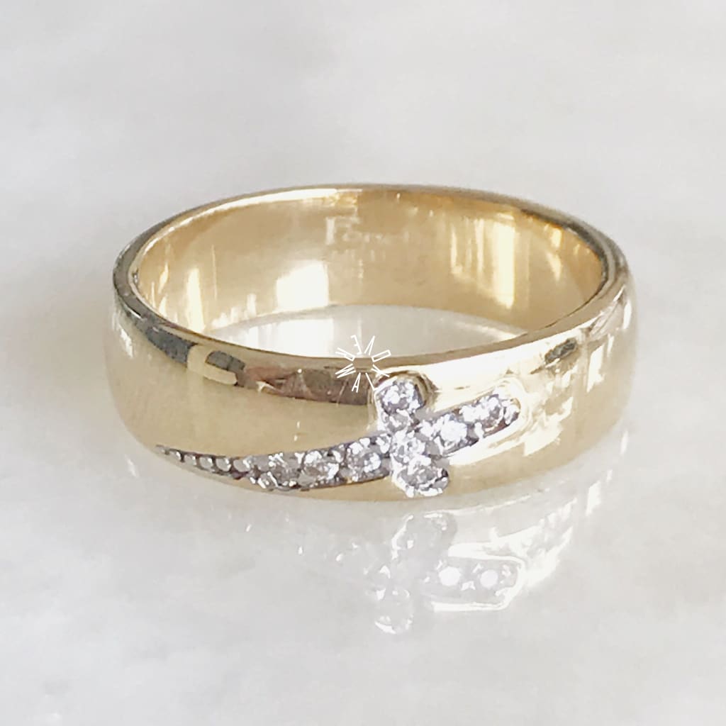 Alianza Matrimonial Oro Amarillo 14K 26535-26536 Argolla Matrimonial
