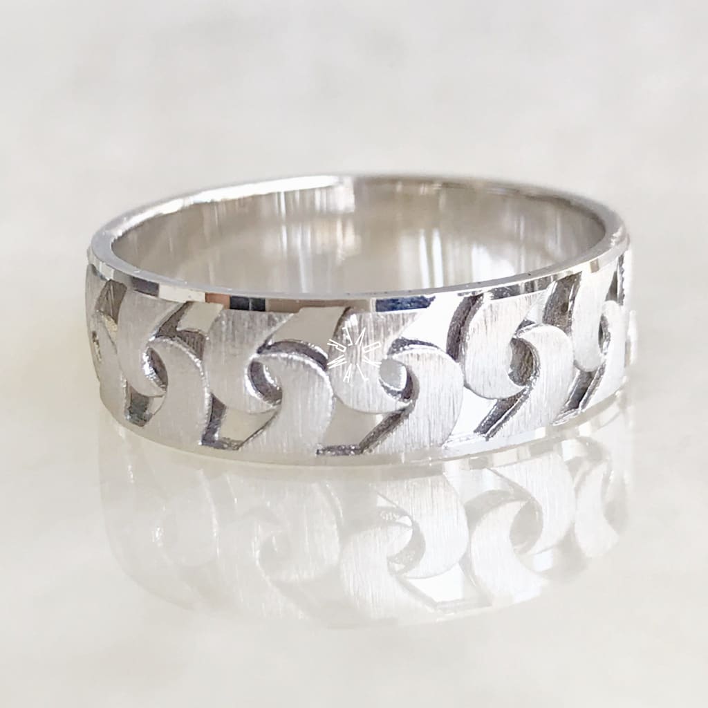 Alianza Matrimonial Oro Blanco 14K B110166-B110107 Argolla Matrimonial