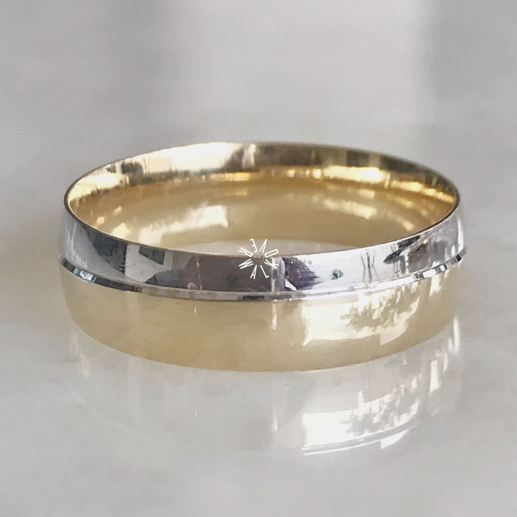 Alianza Matrimonial Oro Combinado 14K 103424-103426 Argolla Matrimonial