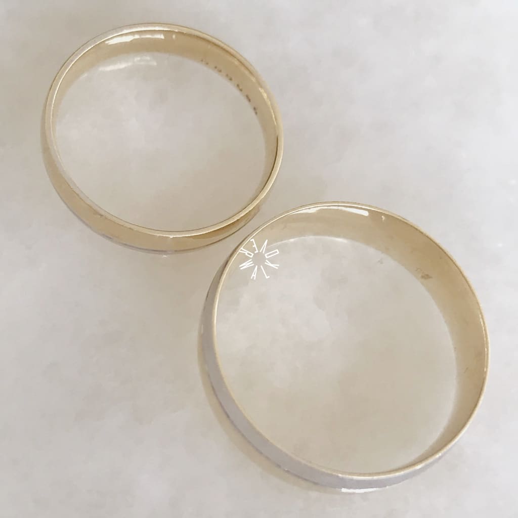 Alianza Matrimonial Oro Combinado 14K 103424-103426 Argolla Matrimonial