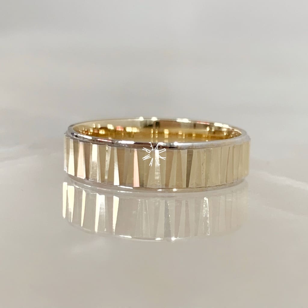 Alianza Matrimonial Oro Combinado 14K 202415-114D Argolla Matrimonial