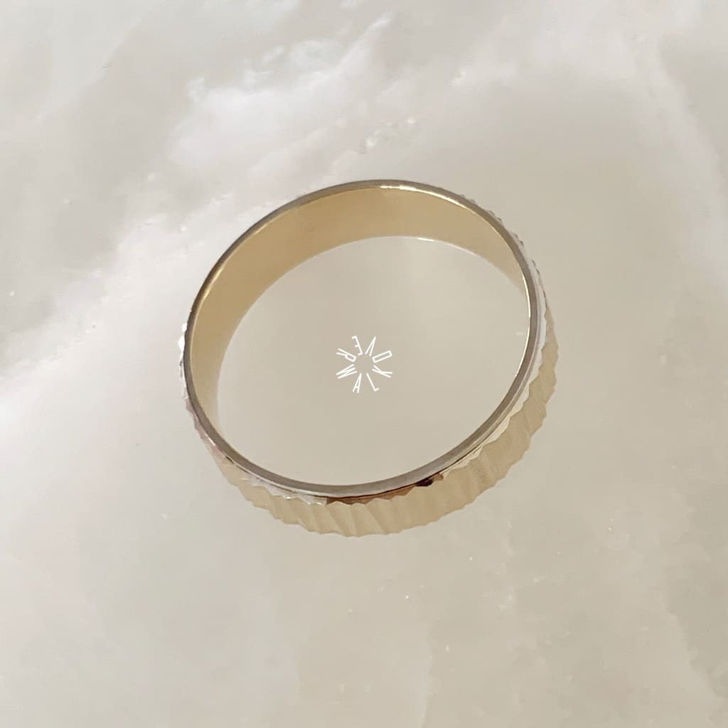 Alianza Matrimonial Oro Combinado 14K 202415-114D Argolla Matrimonial
