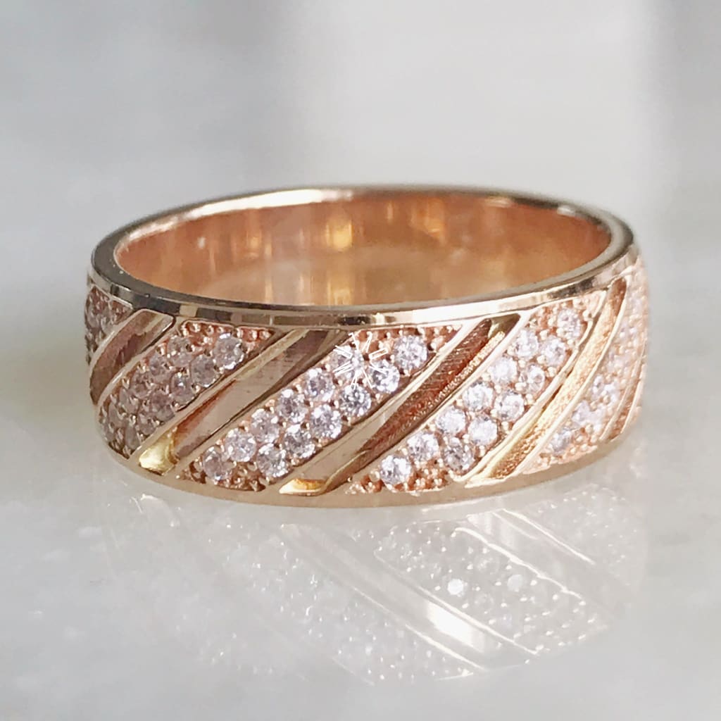 Alianza Matrimonial Oro Combinado 14K R110347-110127 Argolla Matrimonial
