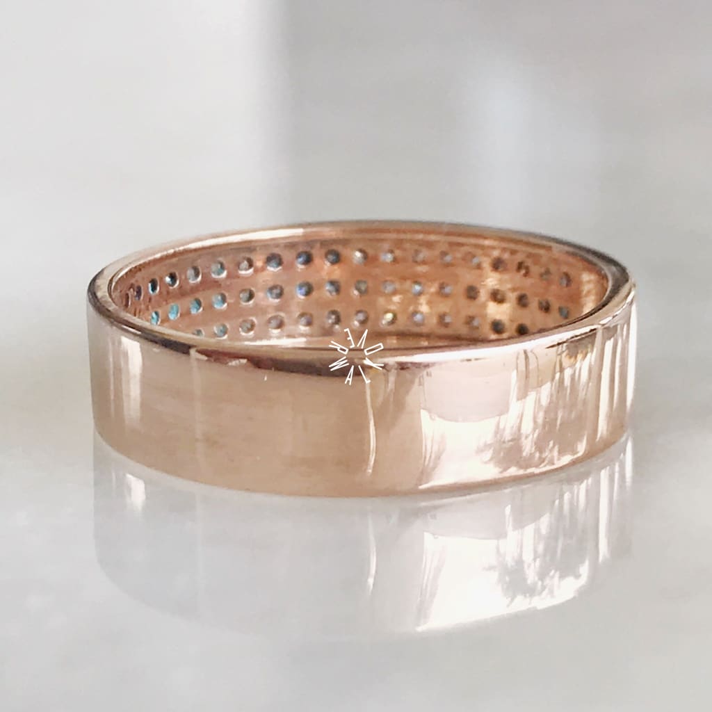 Alianza Matrimonial Oro Combinado 14K R25785-16155M Argolla Matrimonial