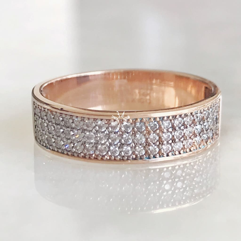 Alianza Matrimonial Oro Combinado 14K R25785-16155M Argolla Matrimonial