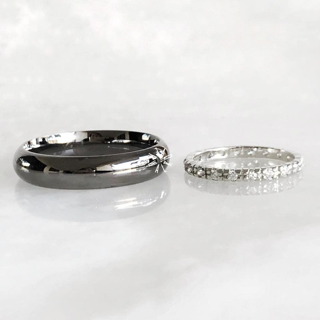 Alianza Matrimonial Oro Negro 14K Ap14Be1A5-7065 Argolla Matrimonial