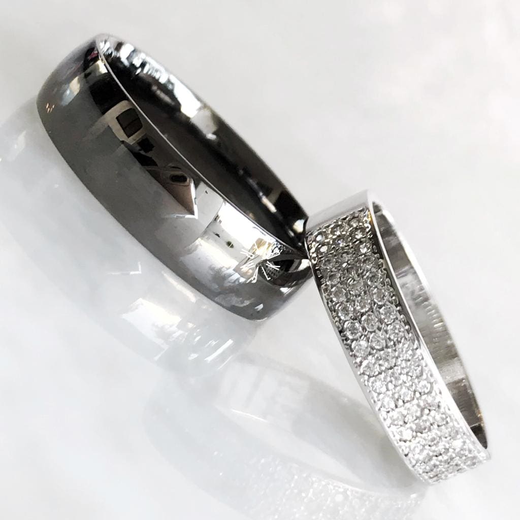 Alianza Matrimonial Oro Negro 14K B25785-636 Argolla Matrimonial