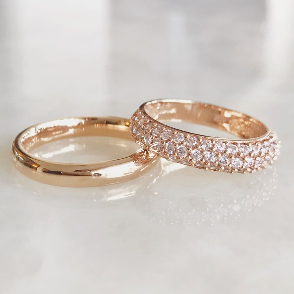 Alianza Matrimonial Oro Rosa 14K Ap14Re3A2-7063 Argolla Matrimonial