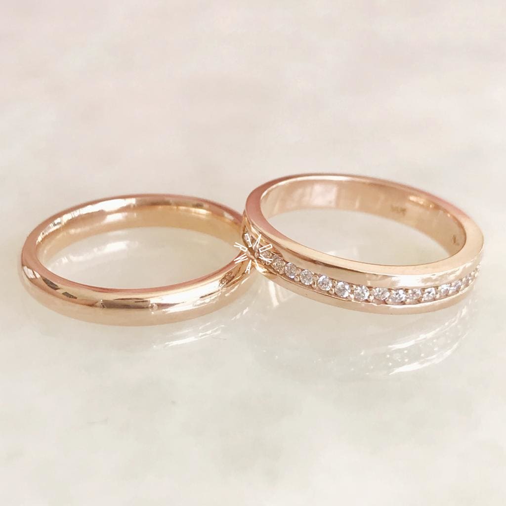 Alianza Matrimonial Oro Rosa 14K Ap14Re3A8-7063 Argolla Matrimonial