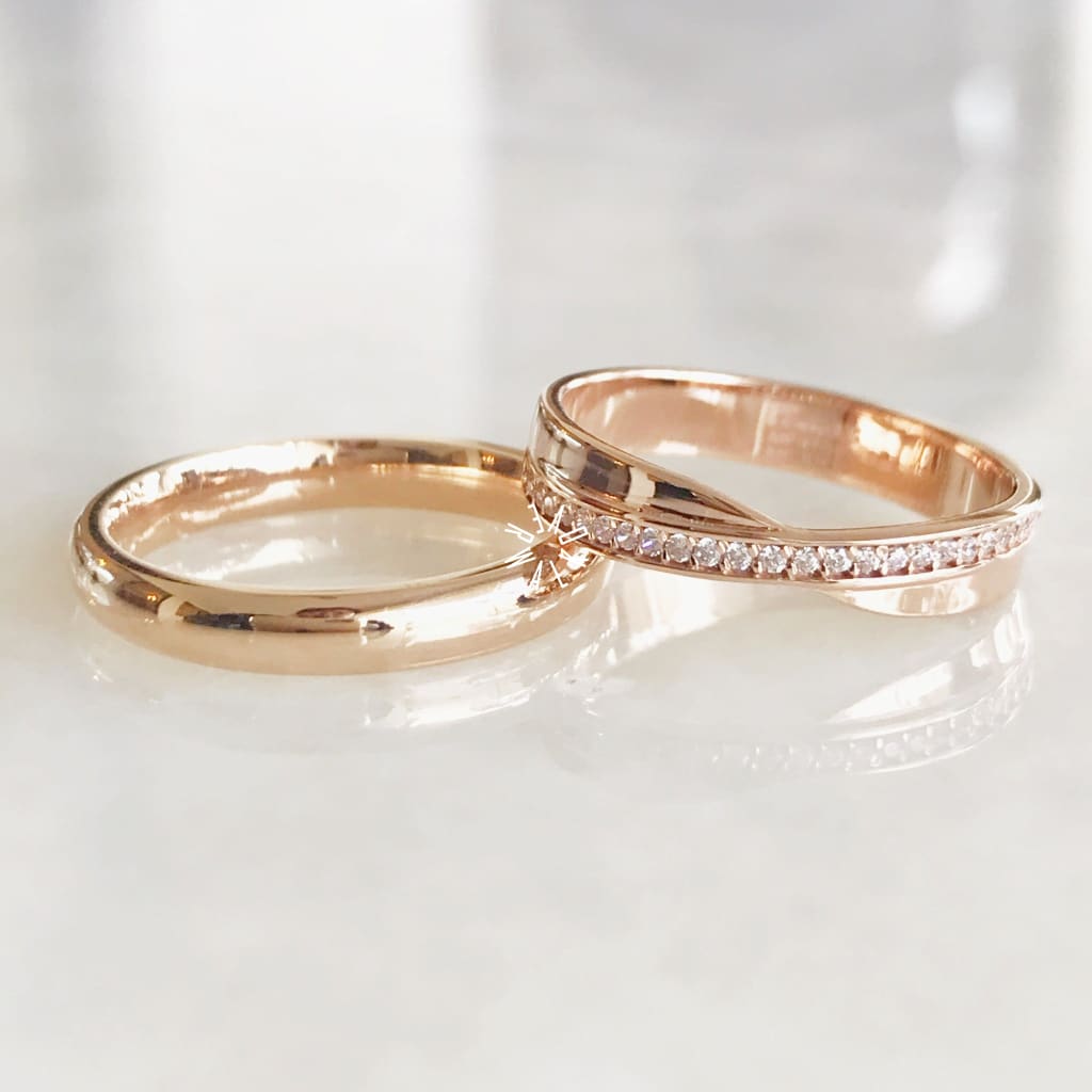 Alianza Matrimonial Oro Rosa 14K R25984-7063 Argolla Matrimonial