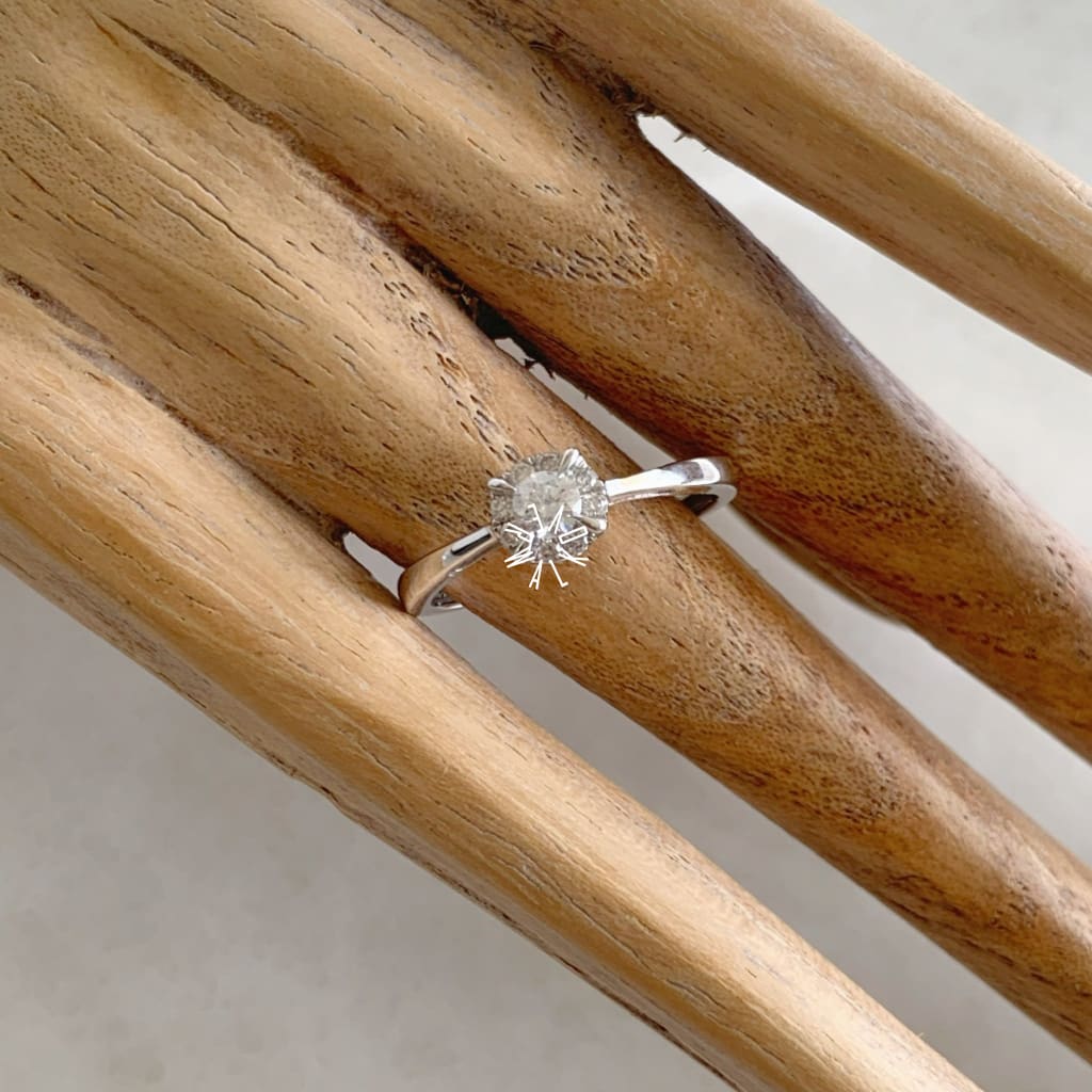 ANILLO DE COMPROMISO CON DIAMANTE ORO BLANCO BR OB 14 91 299A walkover grupo joyero