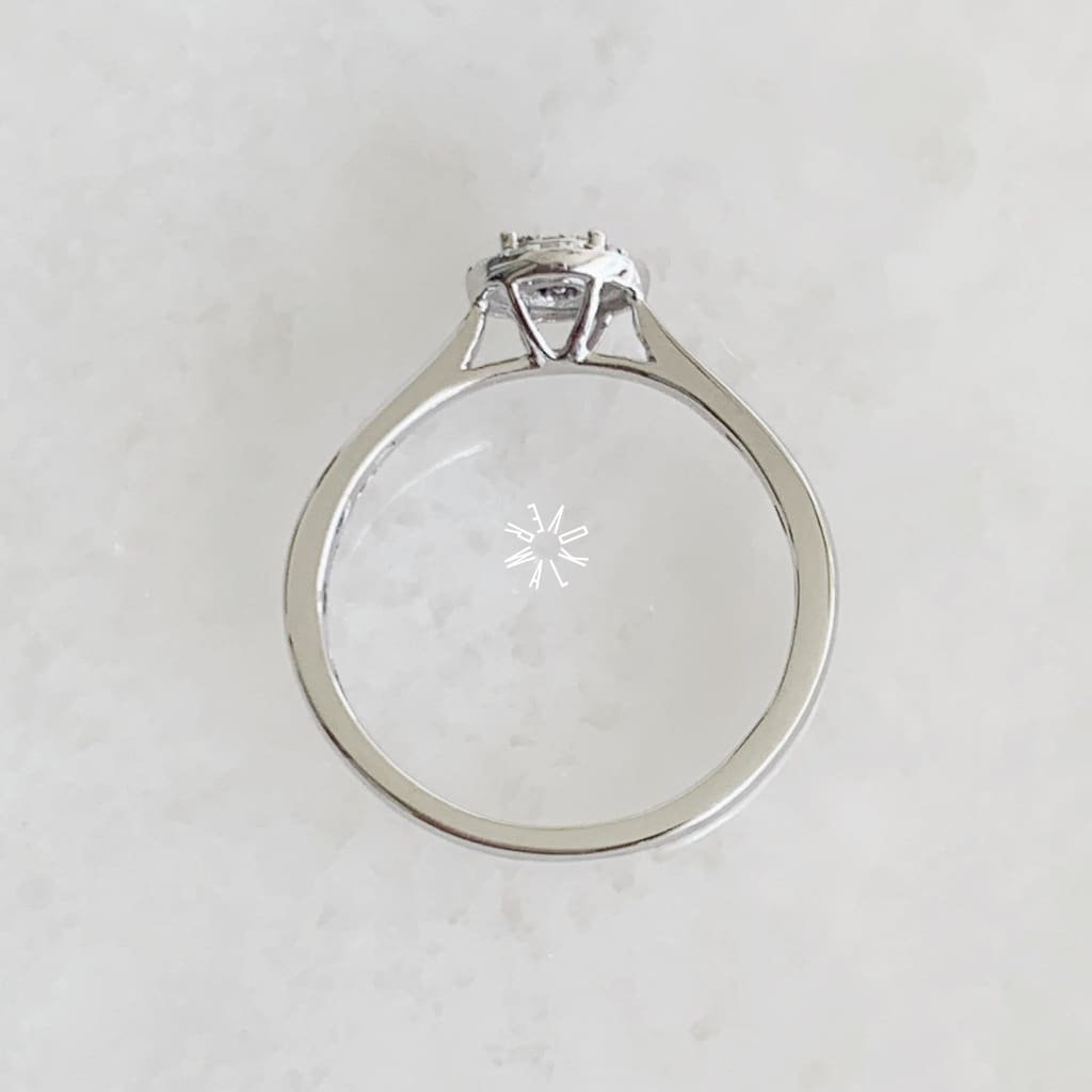 Anillo De Compromiso Con Diamante Oro Blanco Br-Ob-14-91-349A Anillo De Compromiso