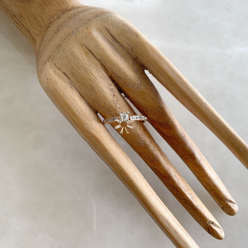 Anillo De Compromiso Con Diamante Oro Rosa Br-Or-14-91-249A Anillo De Compromiso