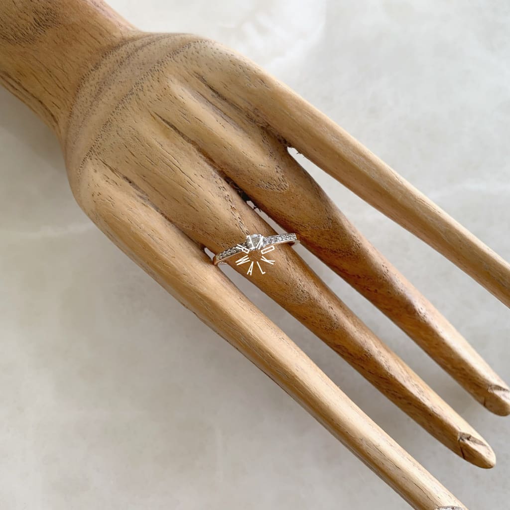 Anillo De Compromiso Con Diamante Oro Rosa Br-Or-14-91-249B Anillo De Compromiso