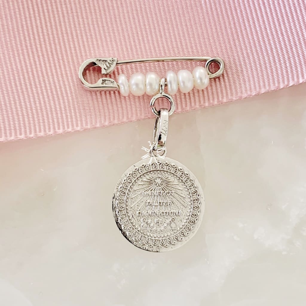 Baby Pin Oro Blanco 14K Bp-Ob-14-09-072-3A3 Baby Pin