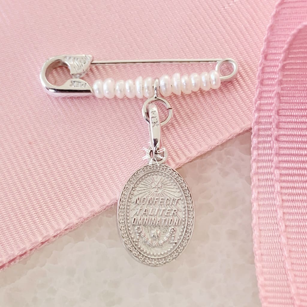 Baby Pin Oro Blanco 14K Bp-Ob-14-09-076-2A0 Baby Pin