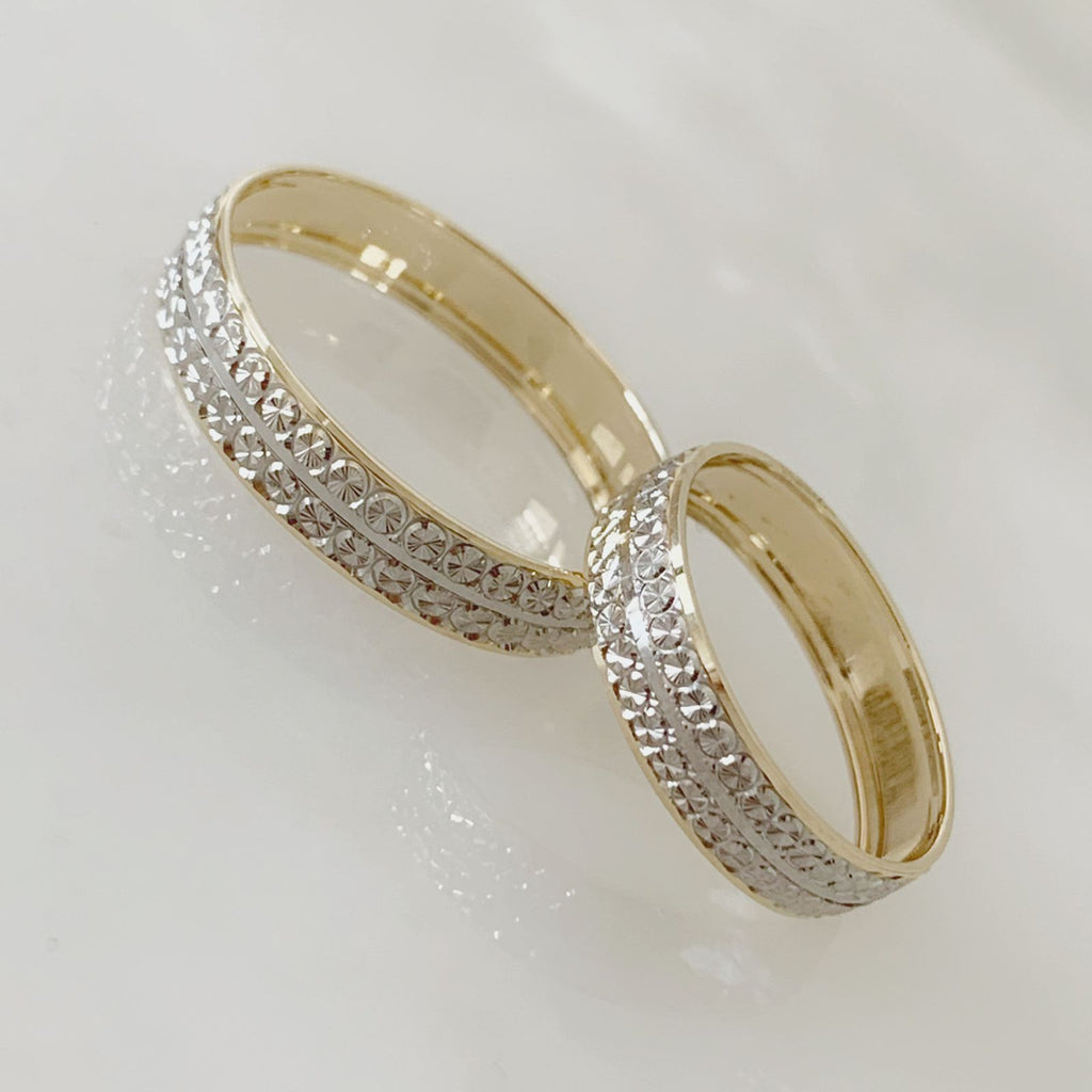 ALIANZA MATRIMONIAL ORO AMARILLO PLATINADO 10K 301034